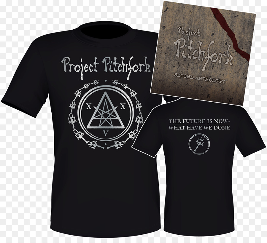 T-shirt von Project Pitchfork Zweite Anthologie-Logo - T Shirt