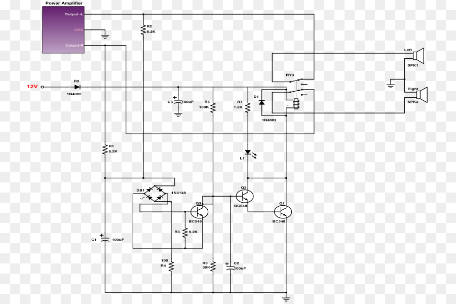 Schema del circuito Elettronico Schematico del circuito Altoparlante schema di Cablaggio - altri