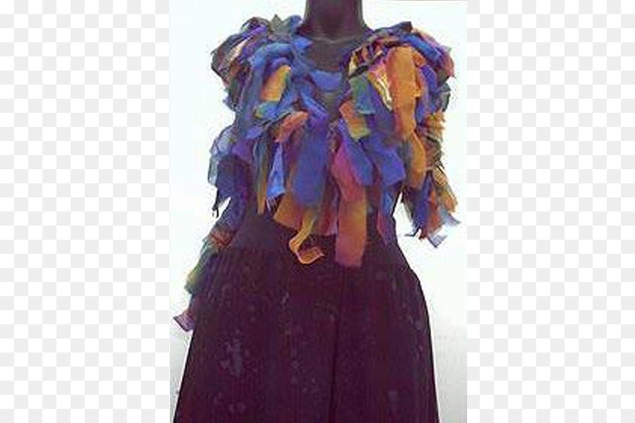 Kostüm-design-Lila Kleid - Feder boa Schal