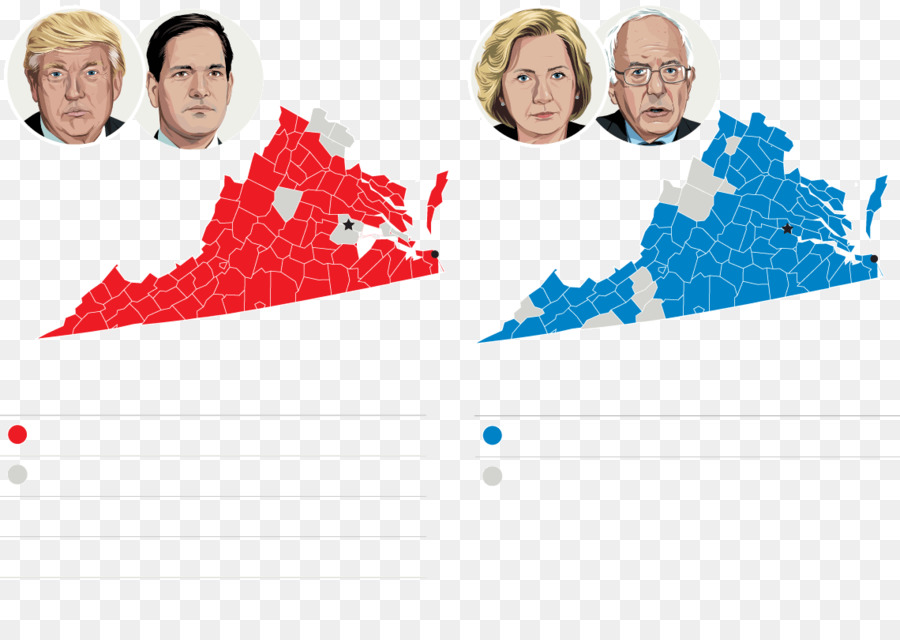 US-Präsidentschaftswahl 2016 United States presidential election in Virginia, 2016 Voting-Karte - Anzeigen