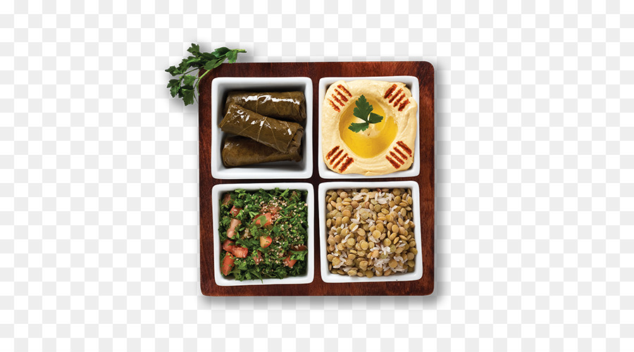 Đồ ăn chay thực Lebanon Mezza Lebanon Bếp phần ăn gồm phục vụ món ăn địa trung Hải - rau xà lách