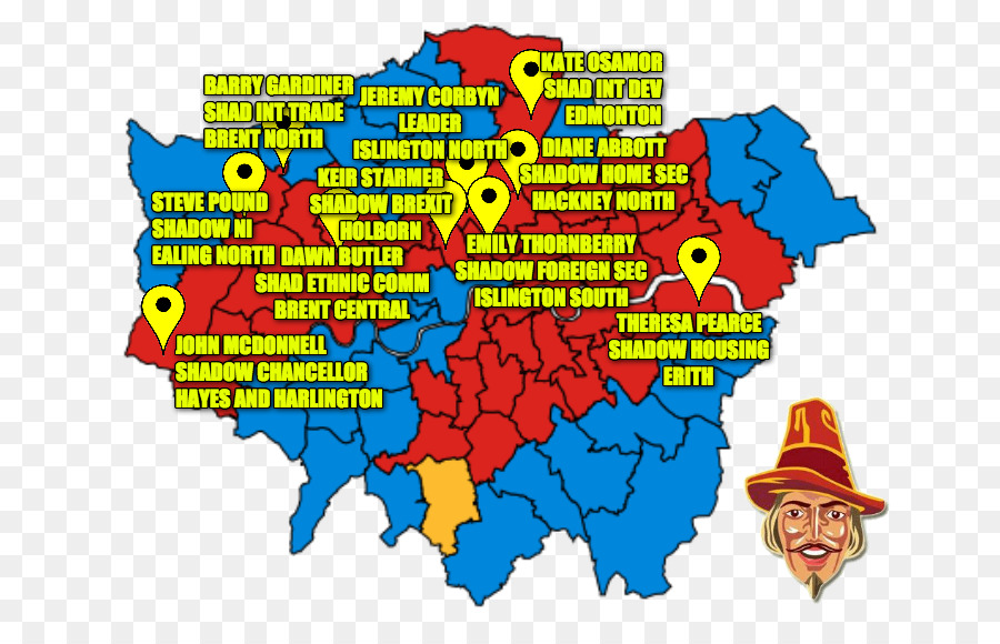 London boroughs Wahlkreis Wahl zur Karte Greater London Authority - Anzeigen