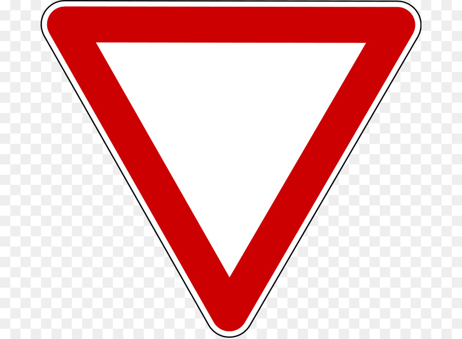 Priorität Zeichen die Priorität auf die richtigen Verkehrszeichen vorfahrtsschild - Straße