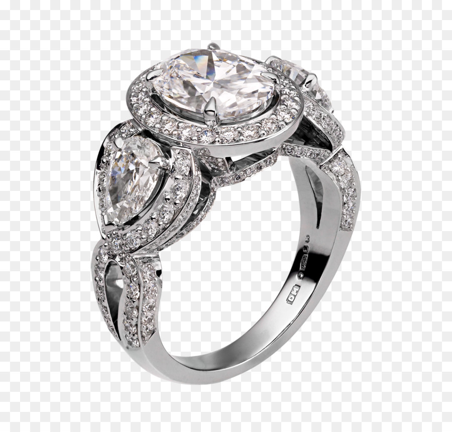 Engagement ring Wedding ring Diamond cut Schmuck - Ehering