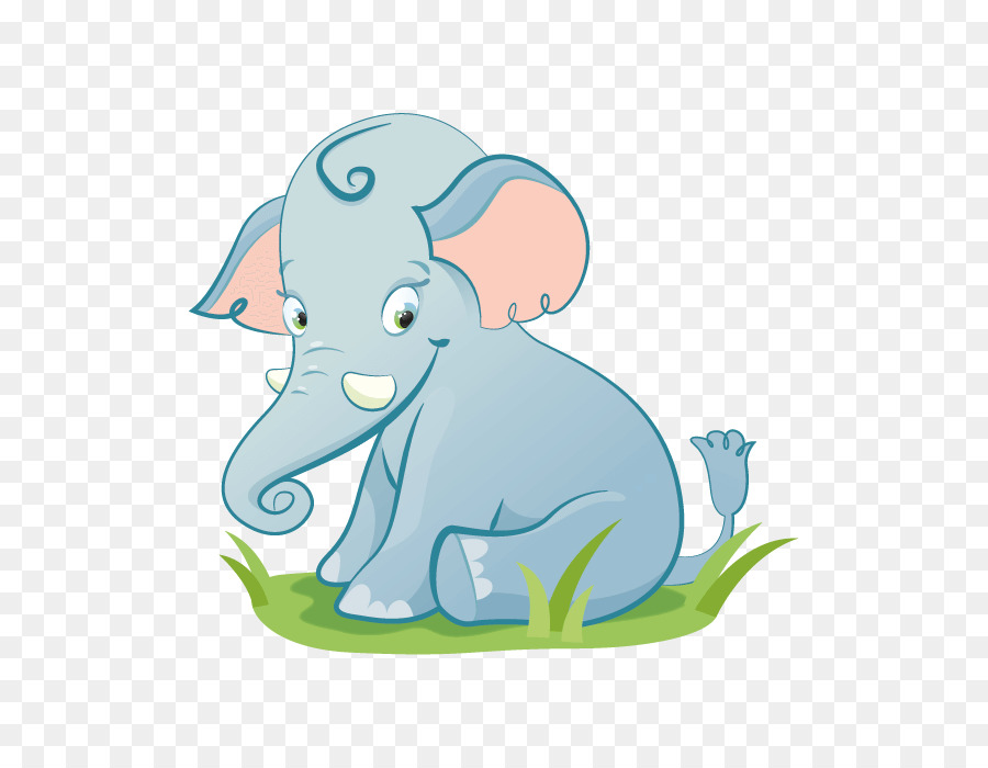 Elefante indiano elefante Africano Lettera Adesivo Clip art - bambino