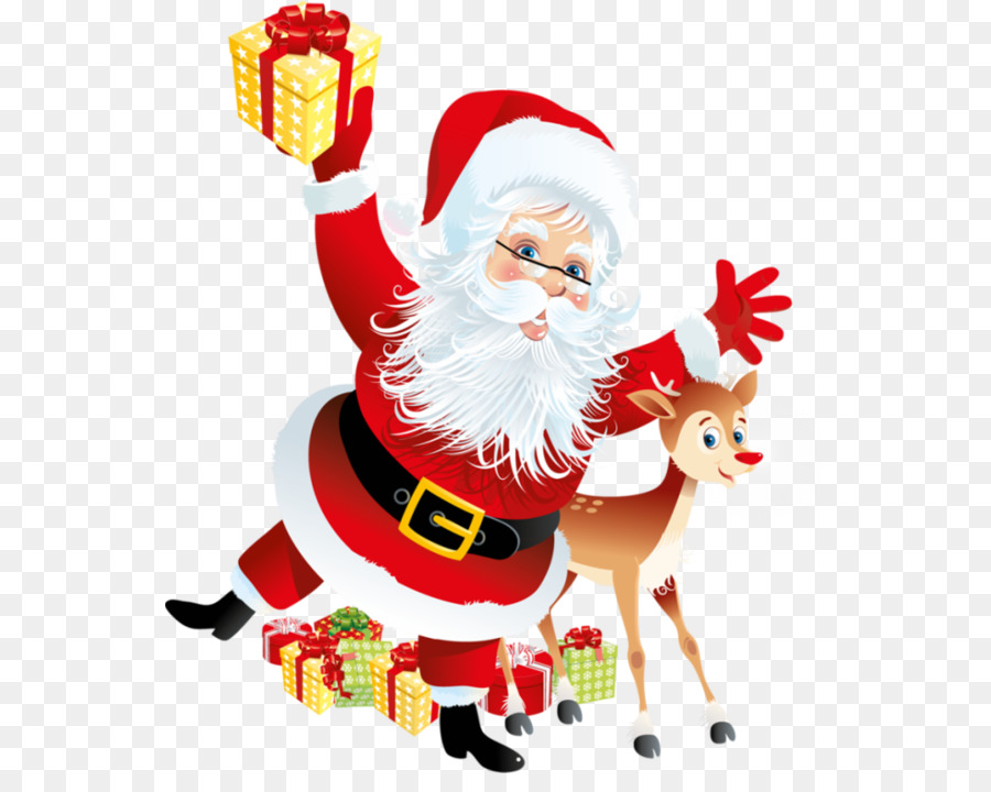 Babbo Natale, Rudolph Regalo di Carta Clip art - babbo natale