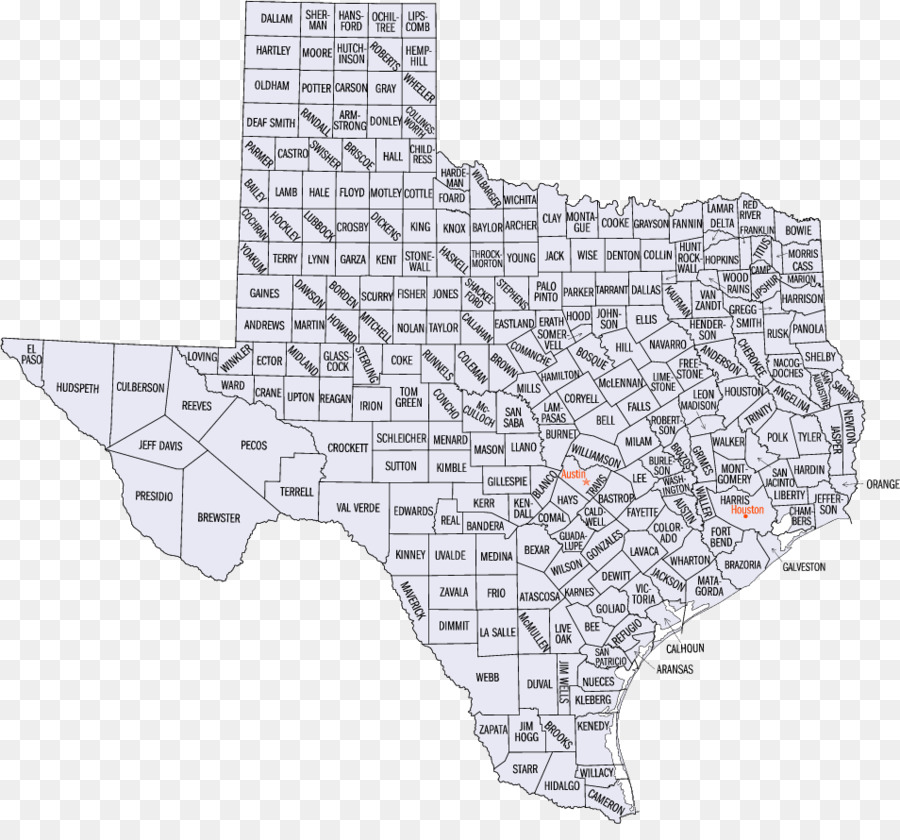 Andrews Contea Di Anderson County Bailey Atascosa County Contea Di Austin County - mappa