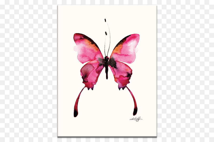 Butterfly Aquarell Malerei, Kunst, Zeichnung - Schmetterling