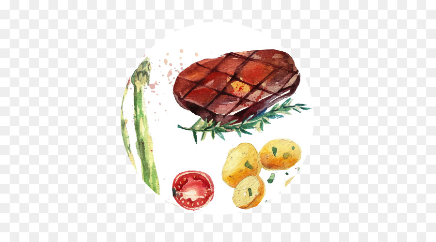 Domenica arrosto di Pollo fritto bistecca T-bone steak Vegetale - vegetale
