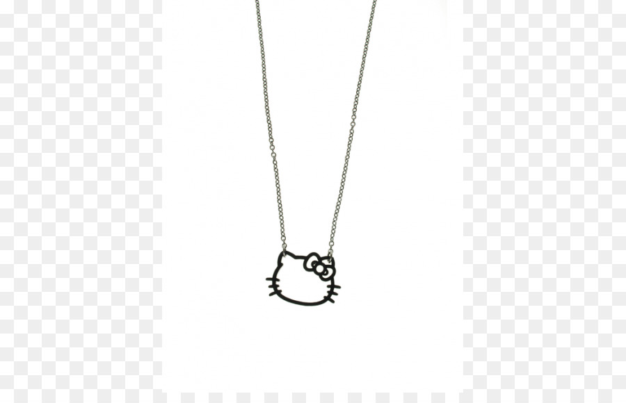 Medaillon Halskette Hello Kitty-Silber Body Schmuck - Halskette