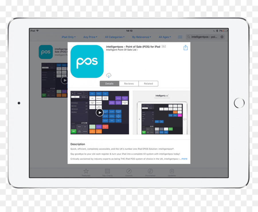 iPad Kassensystem-Display-Gerät App Store - Ipad