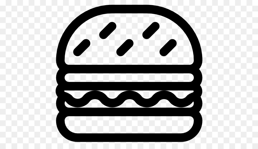 Linea Di Carattere Bianco - Miglior Hamburger Cibo, Cibo delizioso