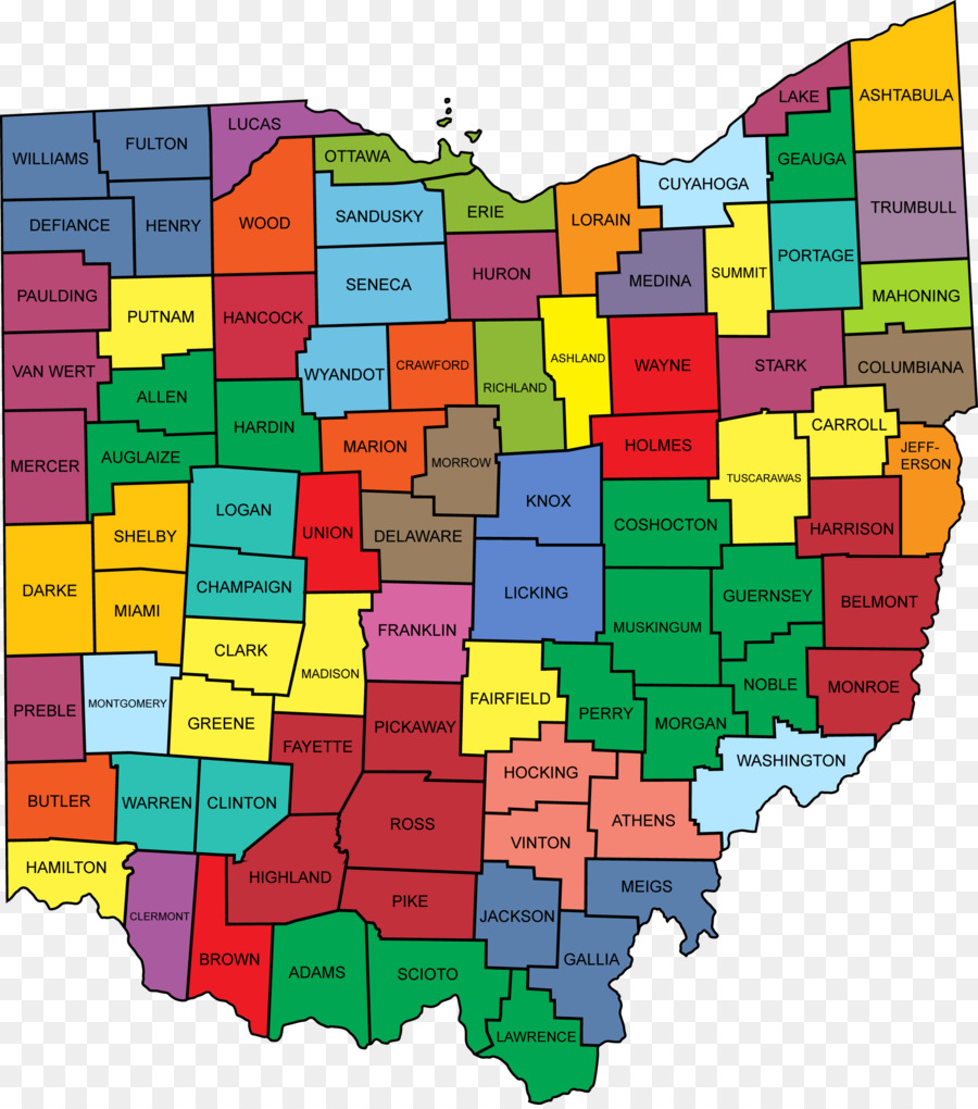 Ohio Bản Đồ Dòng Lao - bản đồ