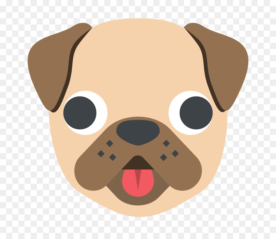 Pug Cucciolo di Siberian Husky Emoji Cane di razza - cucciolo