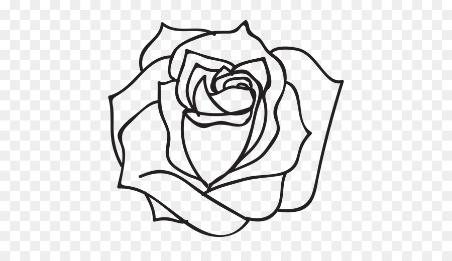 Schwarz und weiß Zeichnung Rose Clip art - Rose