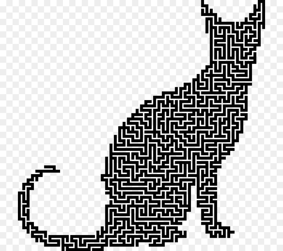 Gatto Gattino Labirinto di Puzzle Clip art - gatto