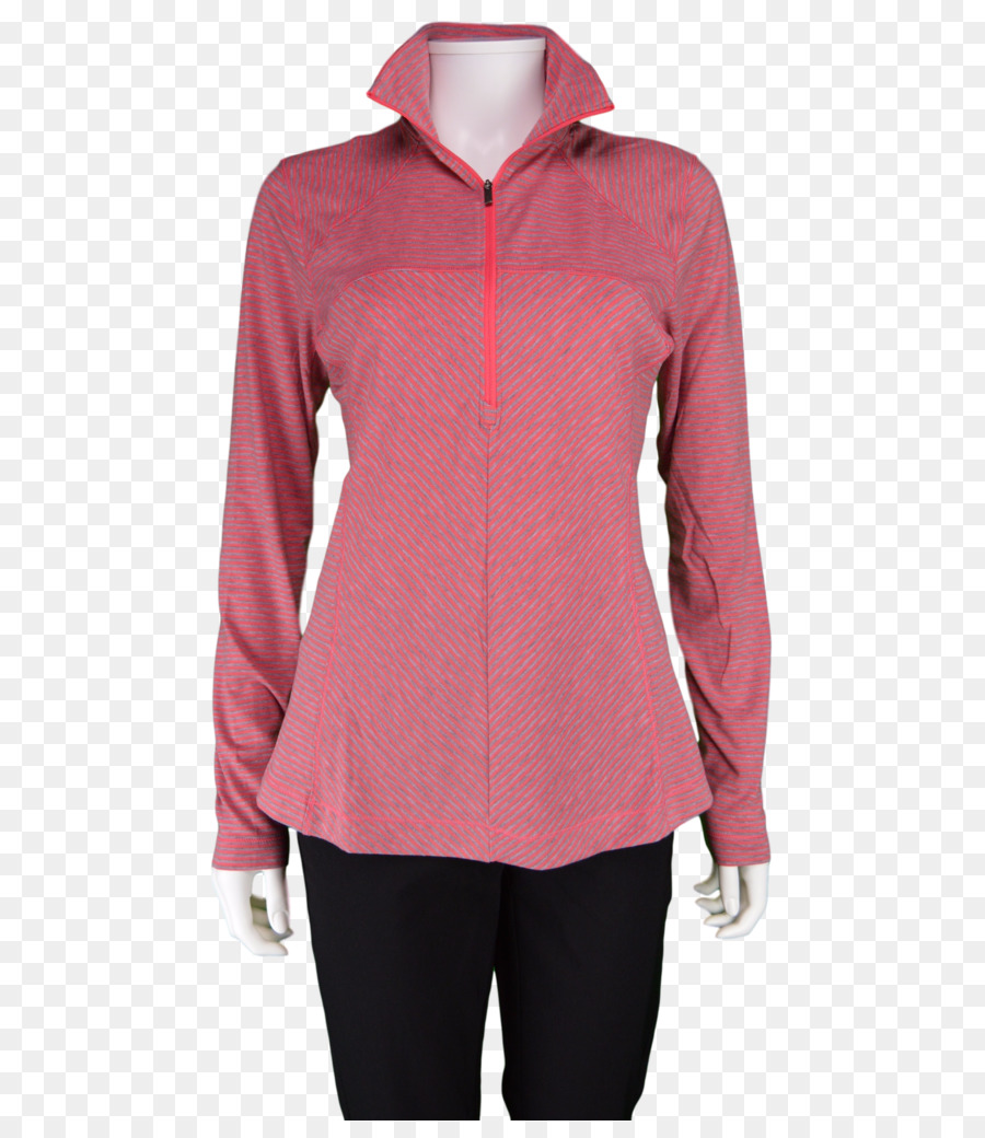 Sonne-schützende Kleidung Langarm-Shirt für Golf - women ' s european border stripe