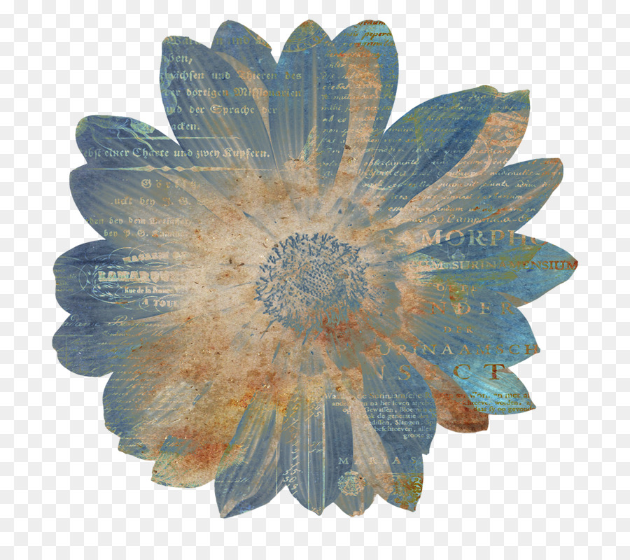 Papier Scrapbooking Blume - feine Pinsel Blumen und Vogel Malerei