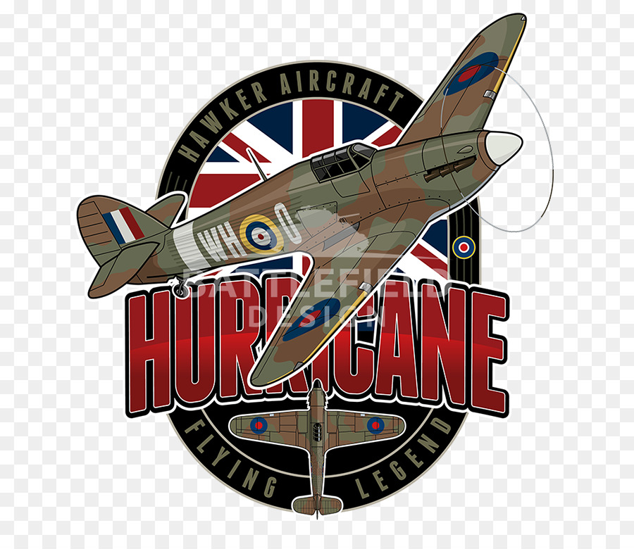 Hawker Hurricane T-shirt Felpa Hawker Aereo Supermarine Spitfire - neurologia logo corporate identity di cancelleria