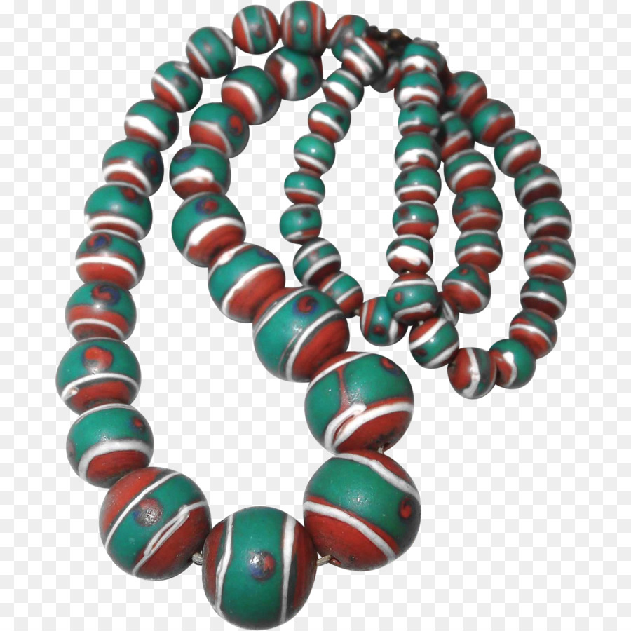 Türkis-Perlen Halskette Armband - Halskette