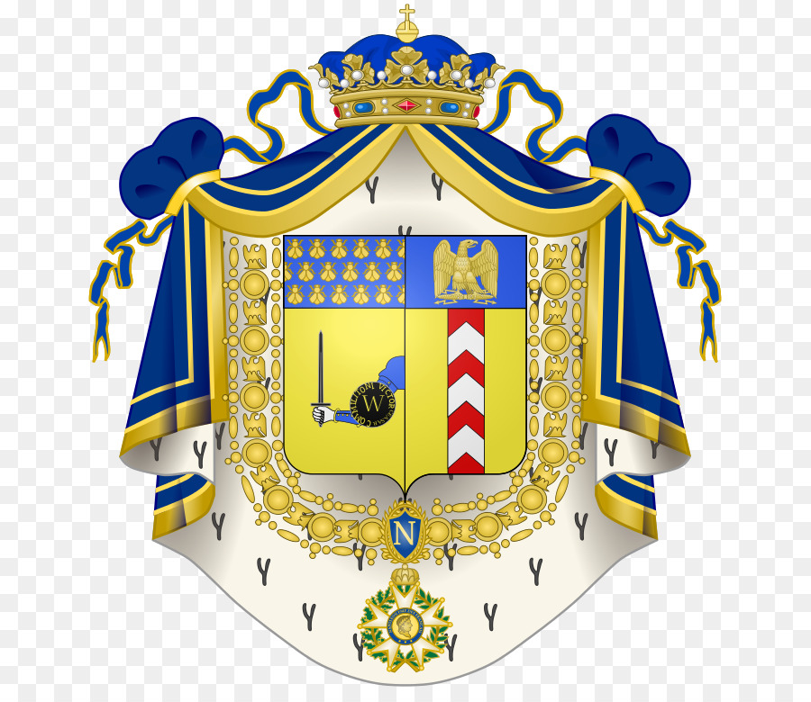 Quốc của Pontecorvo đầu Tiên Đế chế pháp huy hiệu của Thụy điển Crest - Pháp