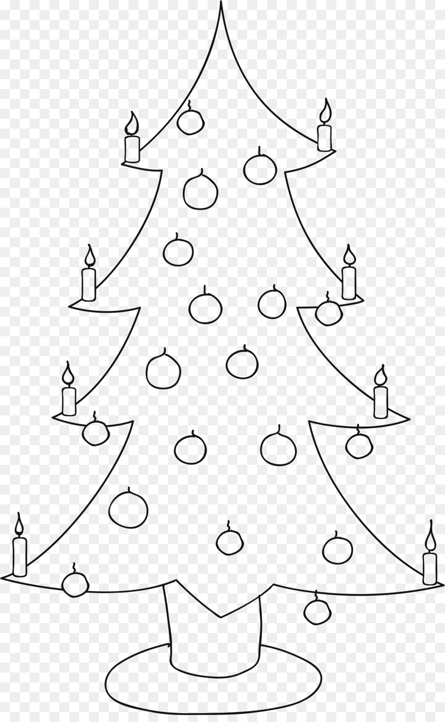 Albero di natale, ornamento di Natale da Colorare libro Nuovo Anno - albero di natale