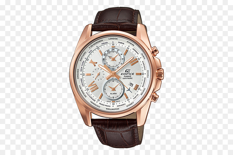 Casio Edifice Armbanduhr Leder Chronograph - Uhr