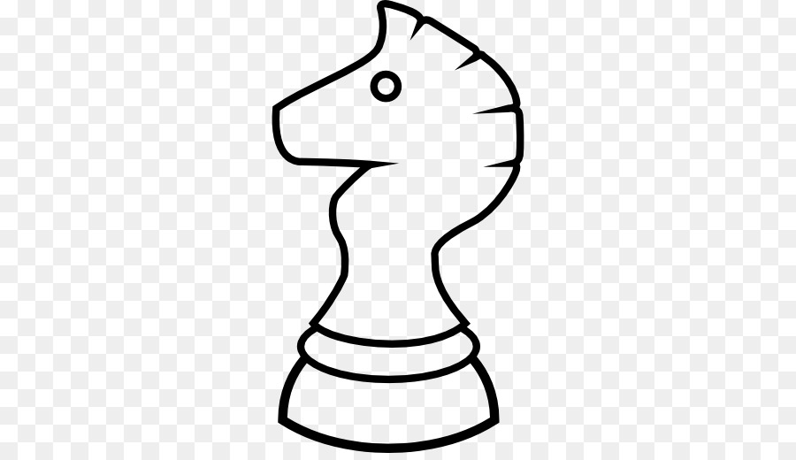 Pezzo degli scacchi Cavaliere di Re Disegnare - scacchi