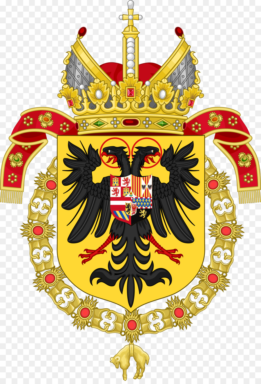 Stemma di Carlo V, Imperatore del Sacro Romano impero Stemma di Carlo V, Imperatore del Sacro Romano impero Monarch - altri