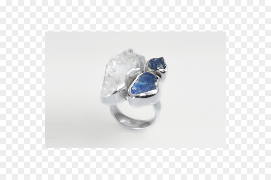 Saphir-Ohrring-Silber Herkimer Diamant - Saphir