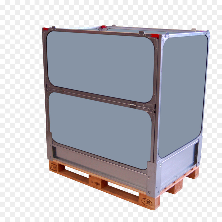 Paletten-Box-Kunststoff-Holz - Box