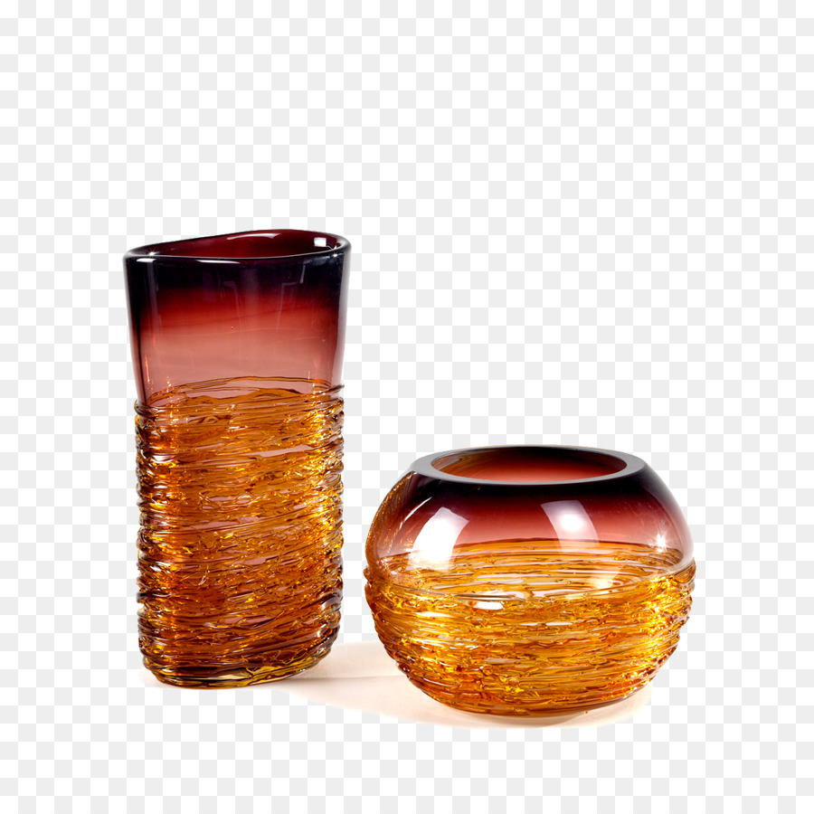 Old Fashioned Glas Old Fashioned Glas-Vase Farbe Caramel - Glas
