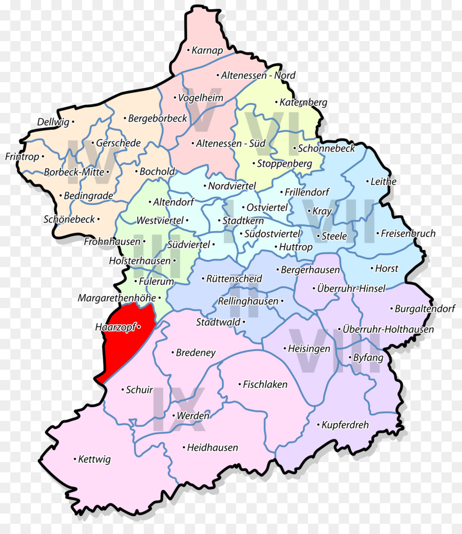 Hanover Abbey Kettwig Ruhr, Hanover-Leithe Borbeck-Berlin - bản đồ