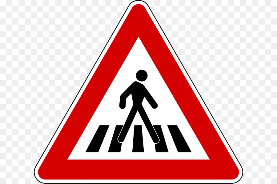 Verkehrszeichen Fußgängerüberweg Straße - Straße