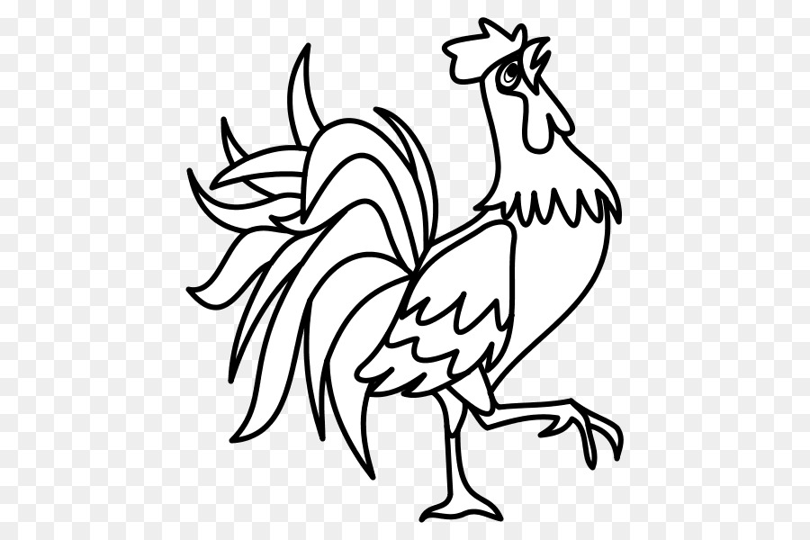 Gallo Pollo Disegno da Colorare Segno - pollo