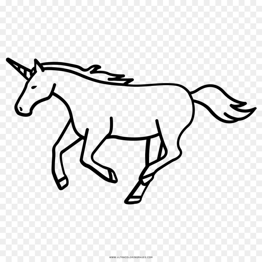 Maultier-Einhorn-Pony-Zeichnung Mustang - Einhorn