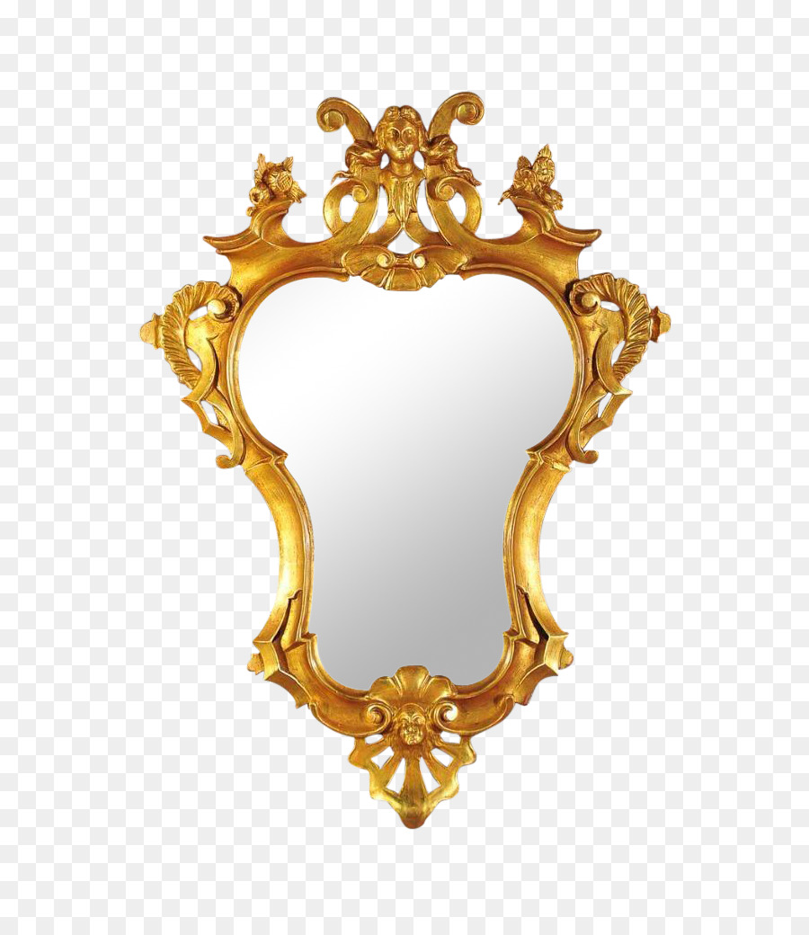 18 ° secolo Specchio Rococò italiano arte Cartiglio - specchio