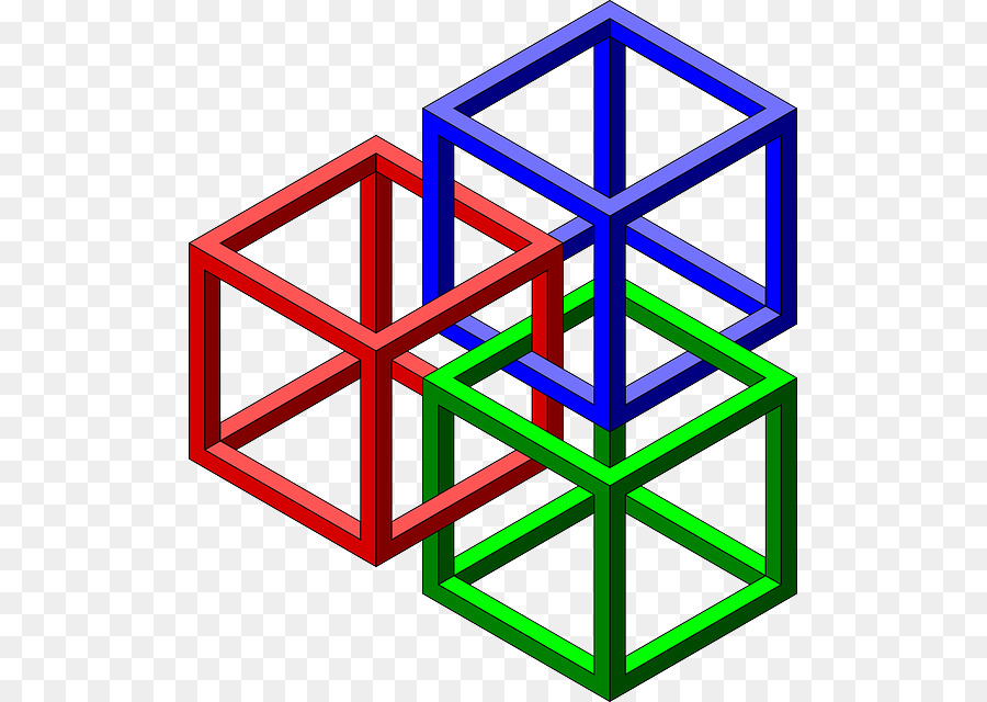 Penrose-Dreieck Unmöglich cube-Geometrie - Cube
