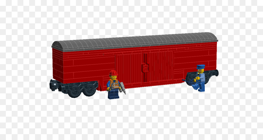 Der Bahn-transport-Güterwagen, Gedeckter Güterwagen LEGO - Zug