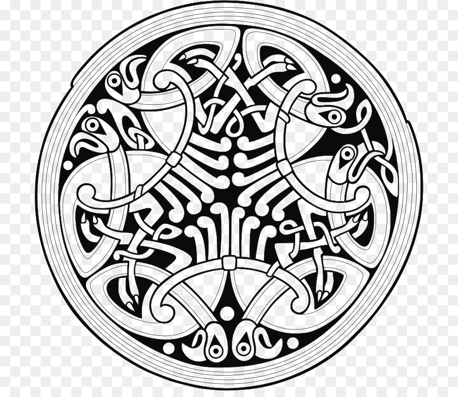 Nodo celtico Ornamento Libro di Durrow Libro di Kells - Design