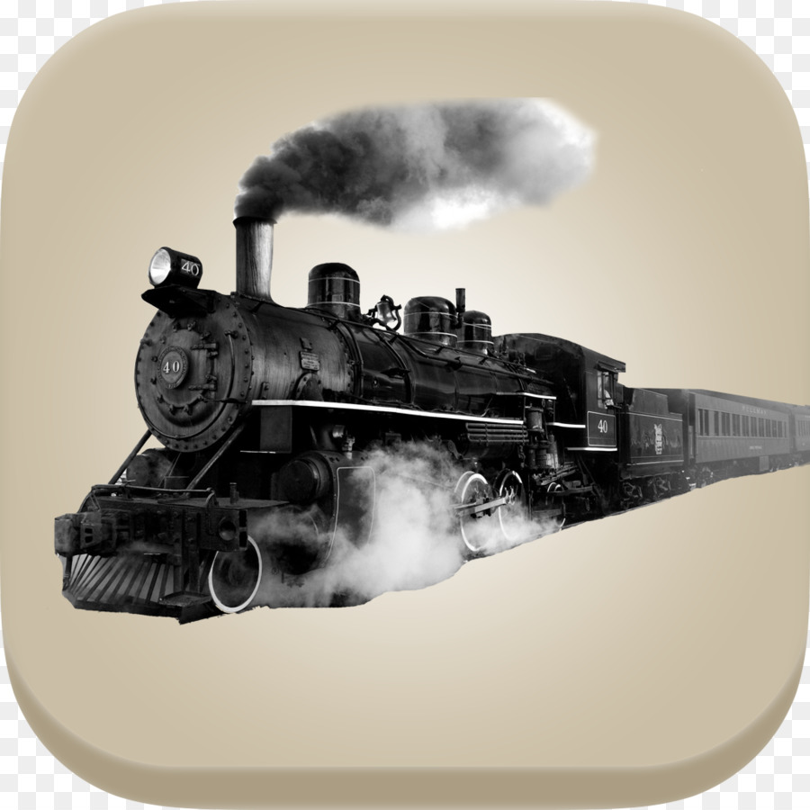 Der Bahn transport Dampflokomotive Spur - Zug