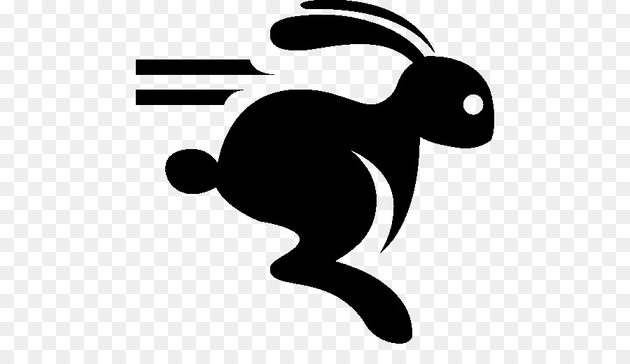 Con Thỏ Đang Chạy Máy Tính Biểu Tượng Thỏ - thỏ