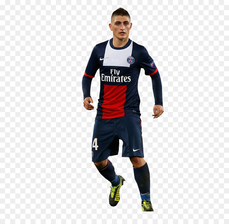 Marco Verratti von Paris Saint-Germain F. C.-Jersey-Fußball-Spieler-Football-Spieler - Fußball