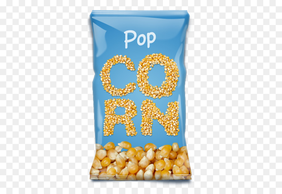 Popcorn, Kettle corn Food-Poster Schriftart - Popcorn