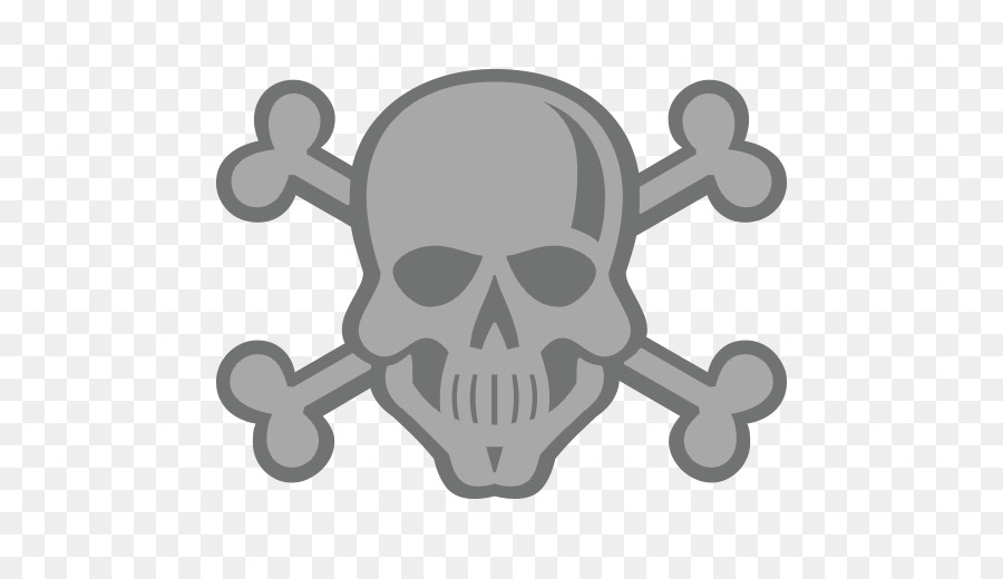 Schädel und Knochen, die Schädel und gekreuzten Knochen-Symbol, Emoji - Symbol