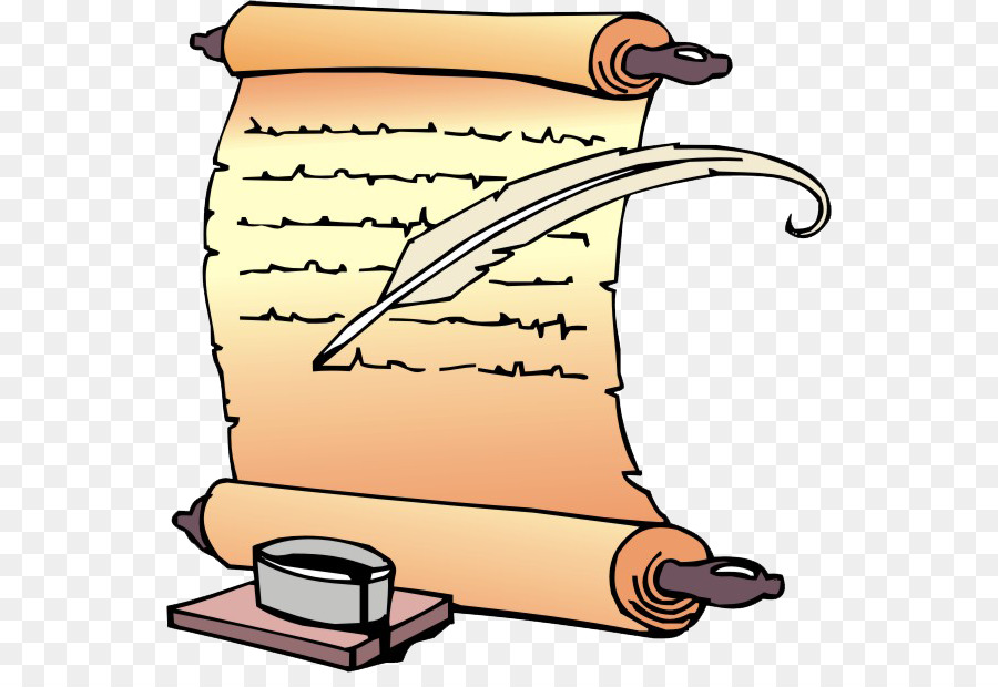 Writing Cartoon png download - 600*607 - Free Transparent Scroll png  Download. - CleanPNG / KissPNG