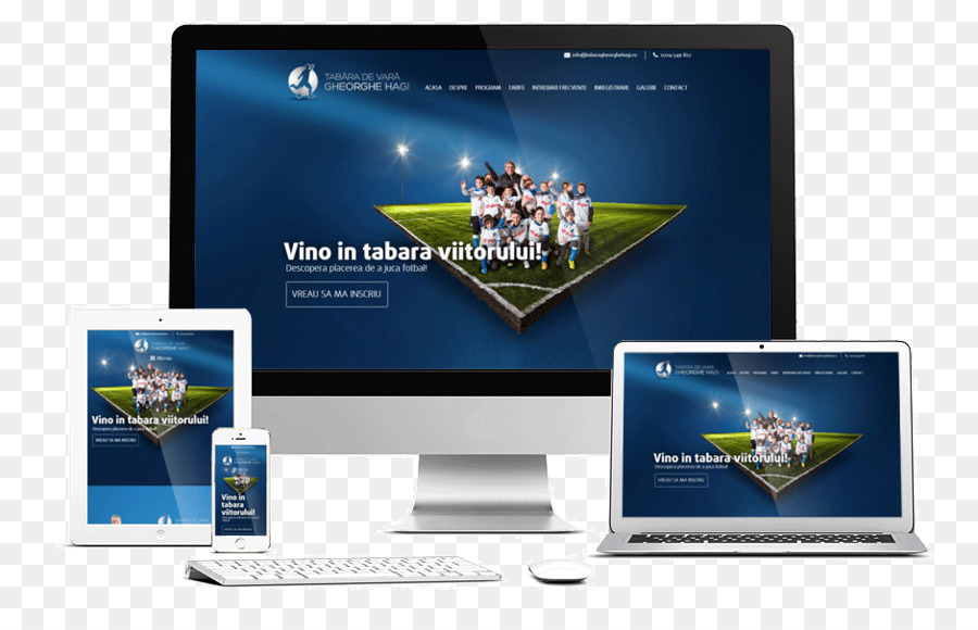 Responsive web design Web Seite Werbung - Design
