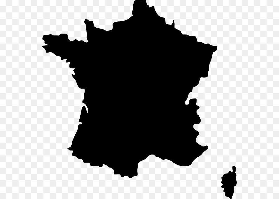 Francia Mappa Vettoriale Royalty free - Francia