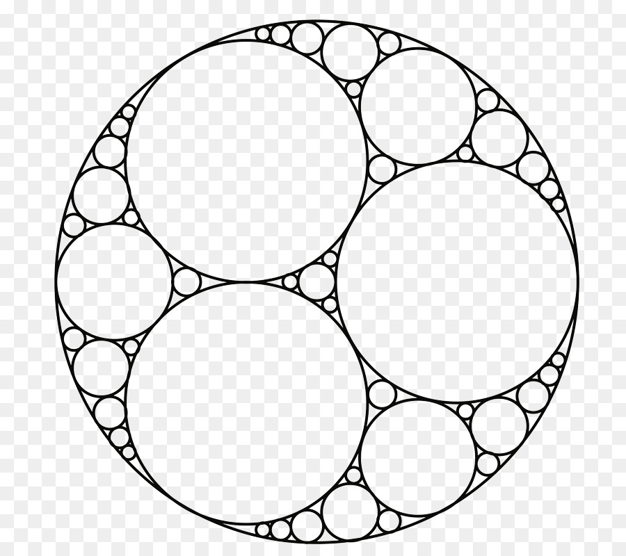 Apollonische Dichtung Fraktale Mathematik Tangente Kreise - Mathematik