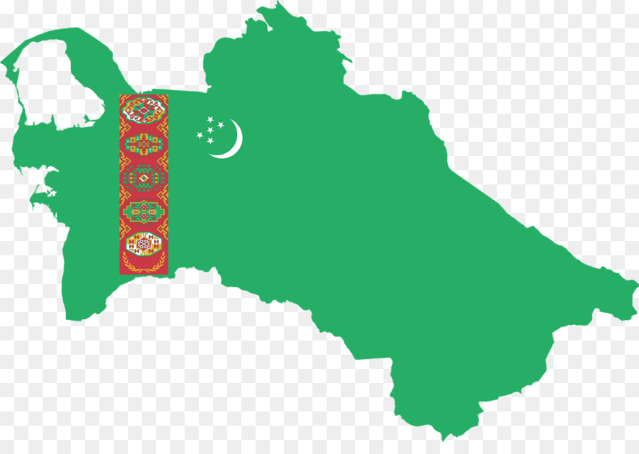 Flagge von Turkmenistan Globus - Globus